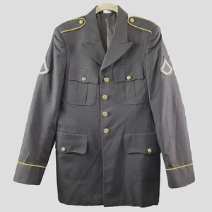 DSCP Army Blue Military Service Coat Sz 35LC Mens Blazer Jacket Wool Blend Orgnl